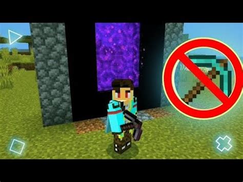 Fiz O Portal Do Nether Sem Picareta De Diamante YouTube