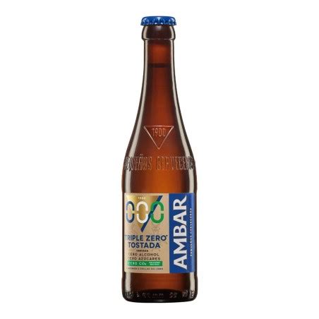 Comprar Cerveza Ambar Triple Zero Tostada 33 Cl Pack 24 Botellines