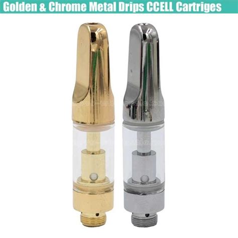 Gold And Chrome Ccell Th210 Th205 Cartridges Ceramic Coils Tank Cbd Hemp