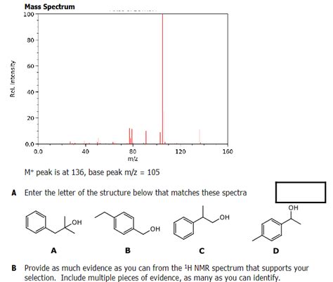 Solved 10 20 Pts Use The Ir 1h Nmr 13c Nmr And Mass Spectrum