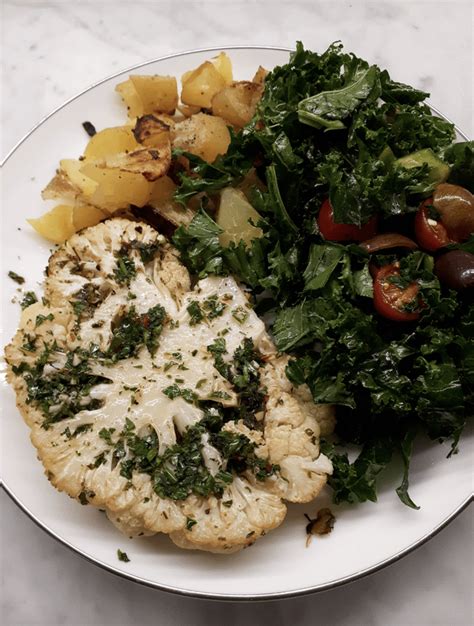 Cauliflower Steaks With Chimichurri Veganrecipes