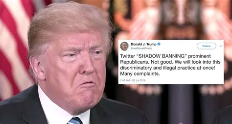 Trump Vows To Investigate Twitter For Breaking The Law Shadow Banning