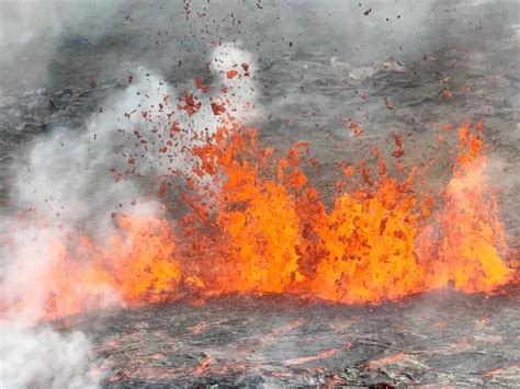 Spektakul Re Bilder Zeigen Spalteneruption Island Erlebt Dritten