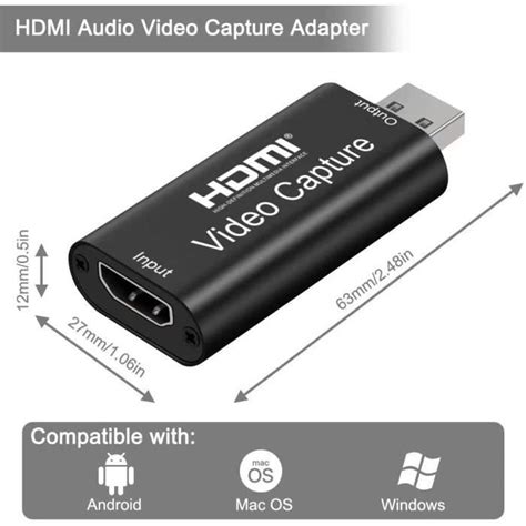 Cartes De Capture Audio Vid O P Adaptateur Hdmi Vers Usb Carte