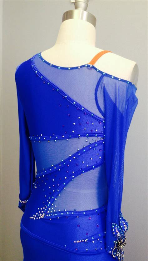 Blue Dance Dress Blue Dance Dress for Smooth Dance Programm - Etsy