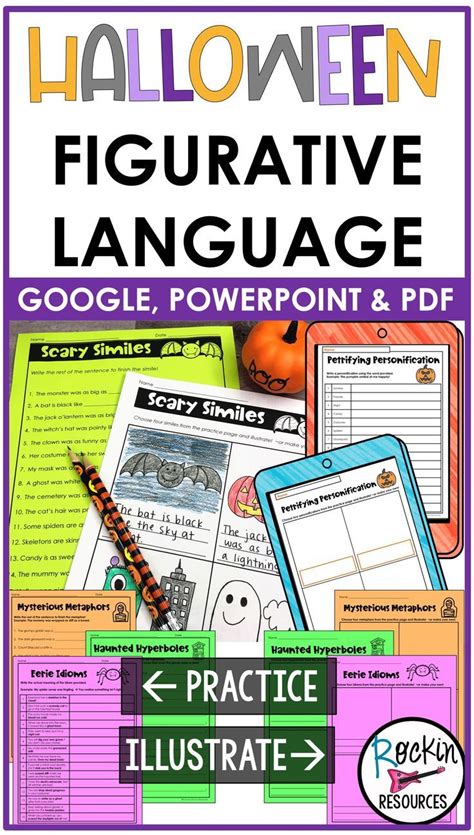 Halloween Figurative Language Halloween Activity Figurative