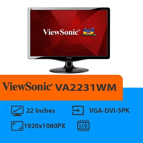 مانیتور استوک 22 اینچ ViewSonic مدلVA2231WM - فروشگاه استوک کامپیوتر پایتخت