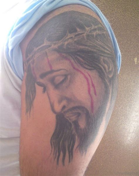 Stylish Jesus Tattoos For Shoulder Tattoo Designs Tattoosbag