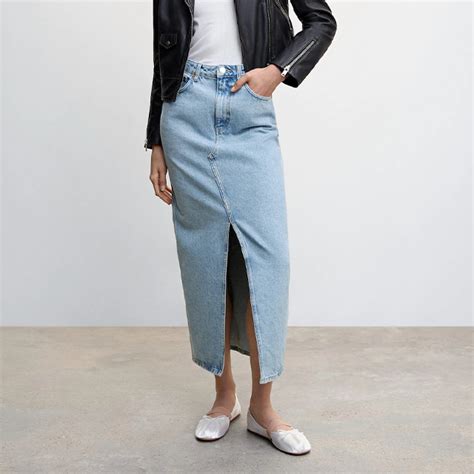 Zara Denim Pencil Cut Skirt Shopee Philippines Atelier Yuwa Ciao Jp