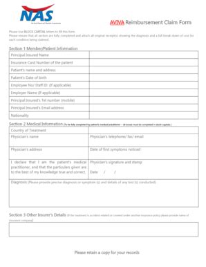 Nas Reimbursement Form Fill And Sign Printable Template Online