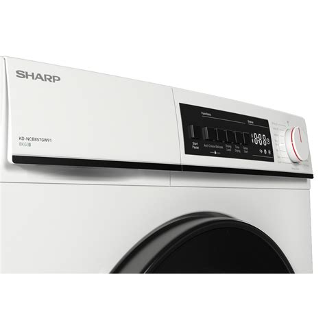 Sharp KD NCB8S7GW91 8kg Sensor Dry Freestanding Condenser Dryer