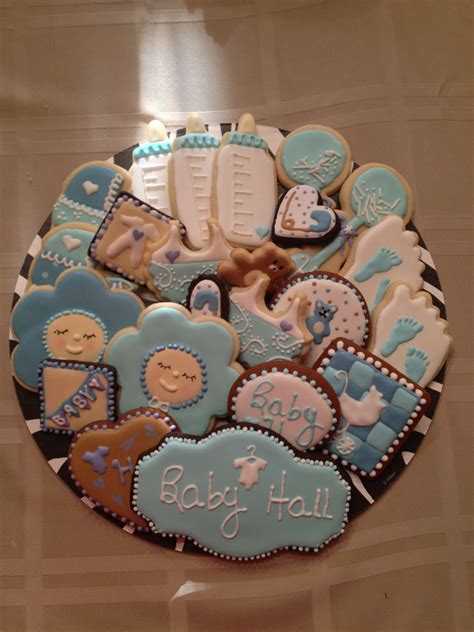 Cookies For Baby Boy Shower Baby Cookies Baby Shower Cookies