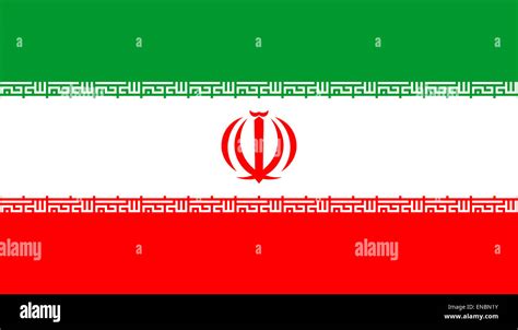 National flag of the Islamic Republic Iran Stock Photo - Alamy