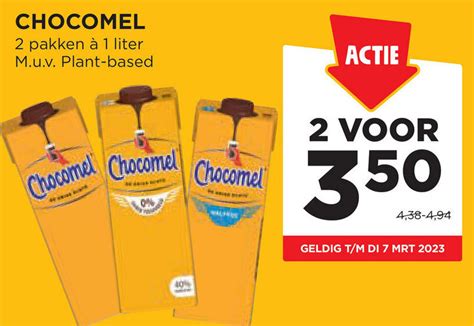 Chocomel 2 Pakken A 1 Liter Aanbieding Bij Jumbo