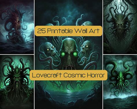 25 Cosmic Horror Digital Wall Art, Printable Poster Home Decor ...