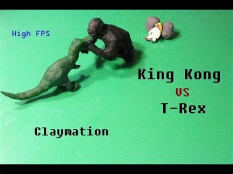 King Kong Fights Dinosaur Claymation YouTube