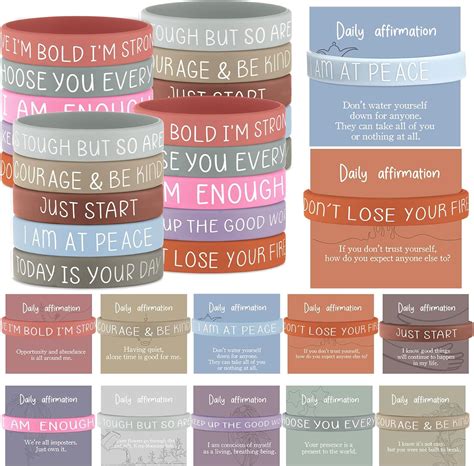 Amazon Remuuly Pcs Mental Health Awareness Bracelets Positive