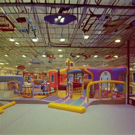 A 1990s Photo Of An Indoor Playground Liminal Stable Diffusion