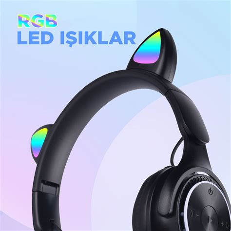 Zore M Pro Cat Rgb Led I Kl Kedi Kula Band Tasar Ml Ayarlanabilir