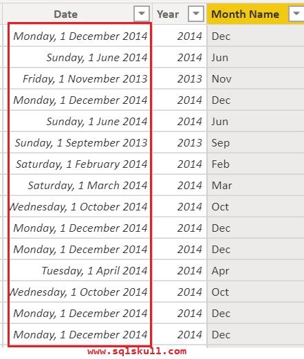 Sort By Months Name In Power Bi Sql Bi Tutorials