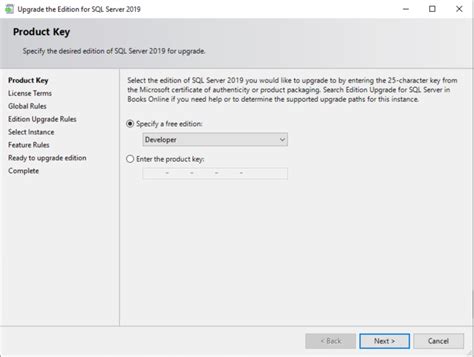 How To Upgrade SQL Server Evaluation Edition To Developer Edition