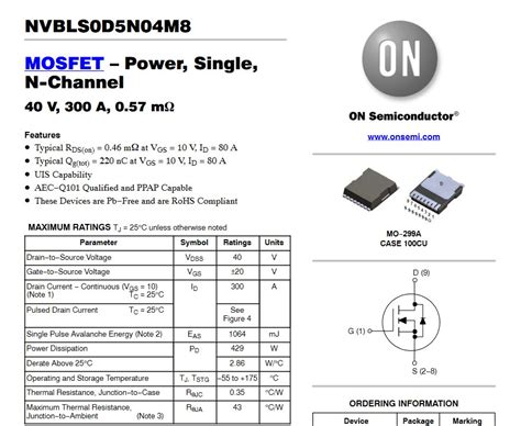 Mosfet On Resistance Rds On Mosfet And How To Choose It In Datasheet