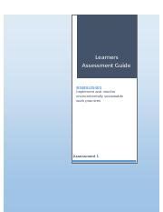 Bsbsus Assessment Docx Learners Assessment Guide Bsbsus