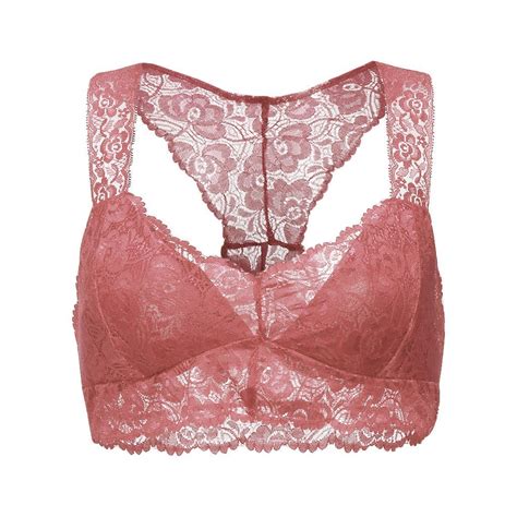 Tuwabeii Plus Size Bra For Womens New Vest Crop Wire Free Lingerie V Neck Underwear S Xl