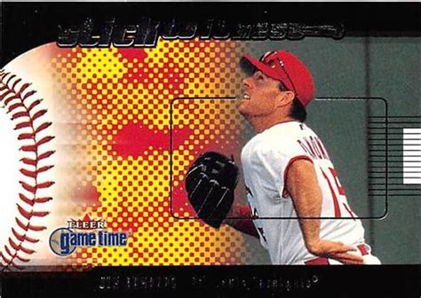 Jim Edmonds baseball card (St Louis Cardinals OF) 2001 Fleer Game Time ...