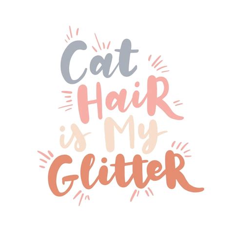 Premium Vector | Cat phrase colorful poster inspirational quotes about ...