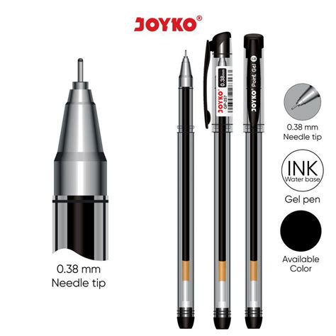 Gel Pen Pulpen Pena Joyko Gp Point Gel Mm