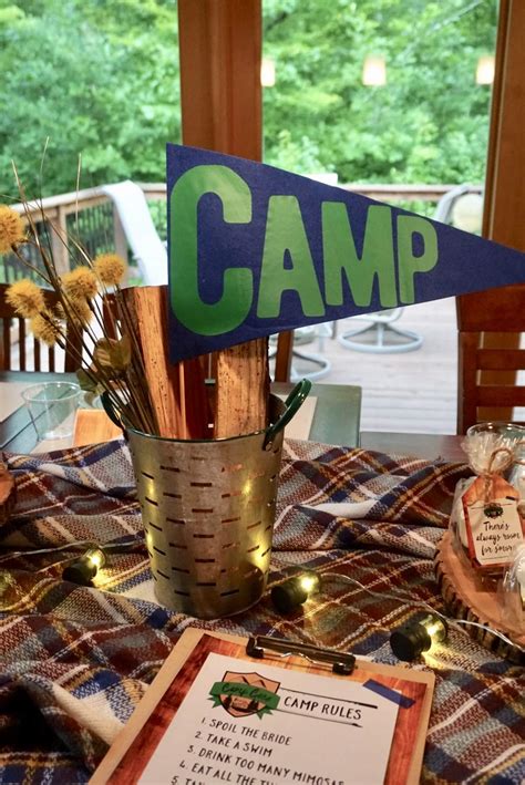 Camping Summer Camp Bachelorette Party Ideas Photo 8 Of 27 Catch