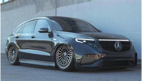 Slammed Mercedes EQC N293 On 21 Inch AMG Rims