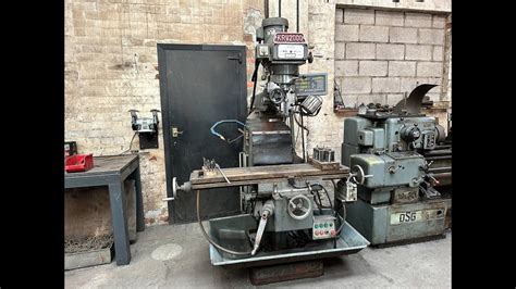 Krv 2000 Vertical Milling Machine 1200mm X 260mm Table Youtube