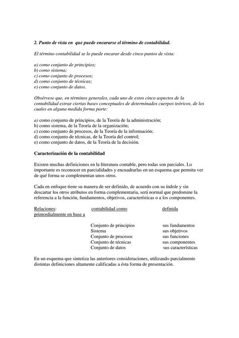 Solution Contabilidad Caracteri Sticas General Y Patrimonial Procesos