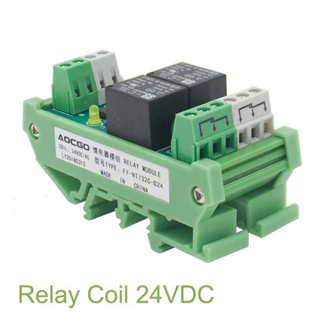 Channel T Ac Dc V Din Rail Mount Relay Module Relays Aliexpress