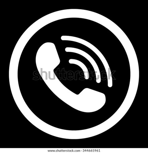 Phone Call Vector Icon Style Flat Stock Vector (Royalty Free) 344665961 ...