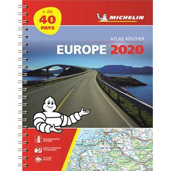 Europe 2020 Atlas Routier et Touristique A4 spirale broché