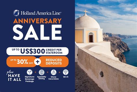 Holland America - Anniversary Sale - Europe Cruises | Cruise Guru