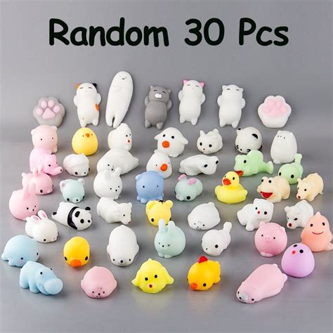 Amazon.com: WATINC 30 Pcs Cute Animal Squishy, Kawaii Mini Slow Rising ...