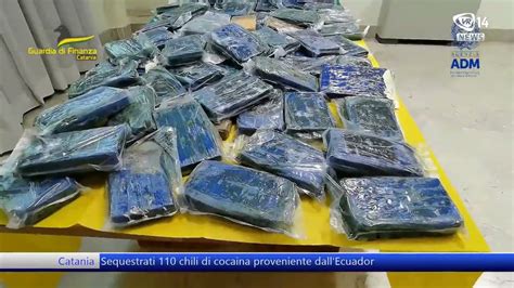 Catania Sequestrati Chili Di Cocaina Proveniente Dall Ecuador Youtube