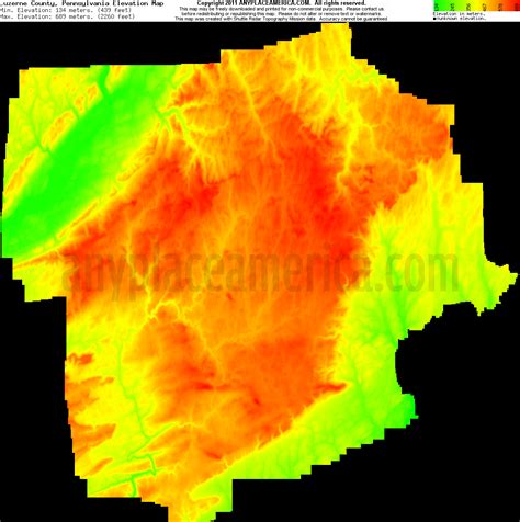 Free Luzerne County, Pennsylvania Topo Maps & Elevations