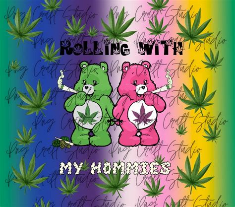 Care Bear Weed Rolling With My Homies 420 Cannabis 20oz Etsy