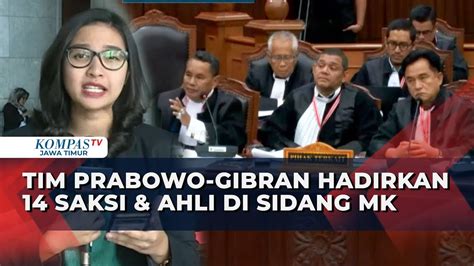 Sidang MK Sengketa Pilpres 2024 Kubu Prabowo Gibran Hadirkan 8 Ahli