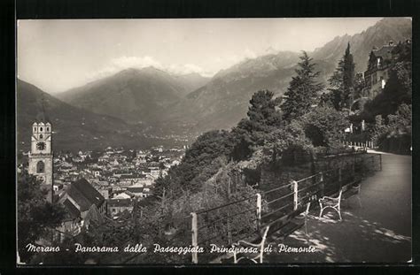 Cartolina Merano Panorama Dalla Passeggiata Principessa Di Piemonte