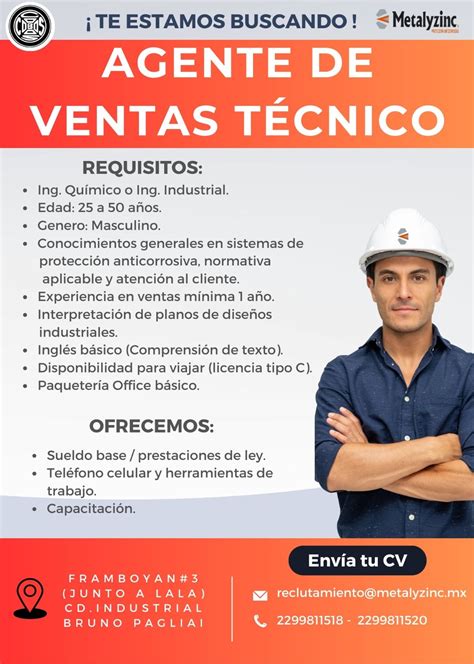 Empresa Metalyzinc Ofrece Oportunidad Laboral Gestion Tecnol Gica Y