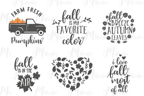 Fall SVG Bundle 304485 Cut Files Design Bundles