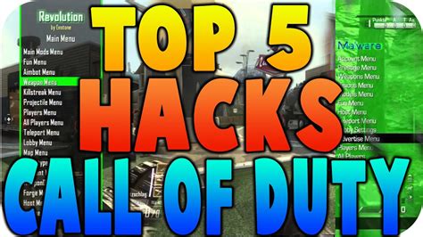 TOP 5 HACKS EN CALL OF DUTY YouTube