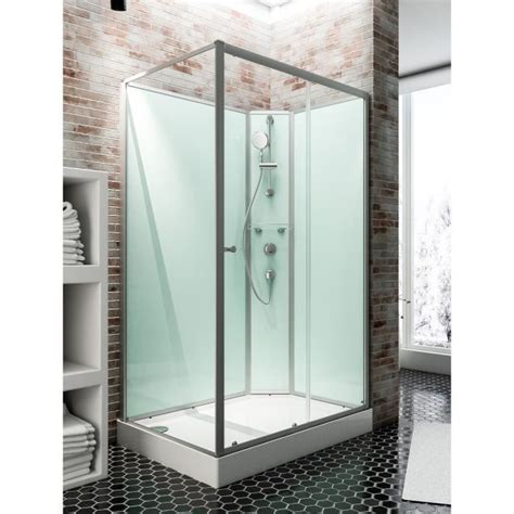 Cabine de douche intégrale 120x80 cm SCHULTE Ibiza Coulissante