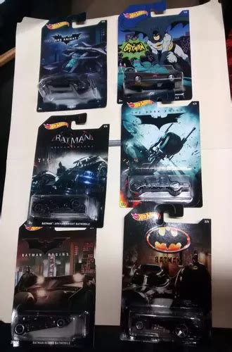Hot Wheels Coleccion Batman 6 Autos Batimovil De Dc Nuevo Cuotas sin interés